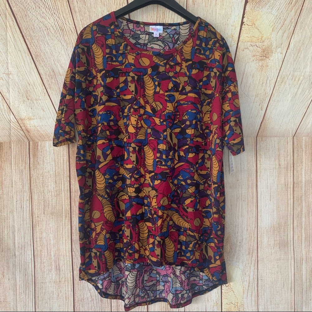 NWT LuLaRoe Medium Irma Cozy Unique Print